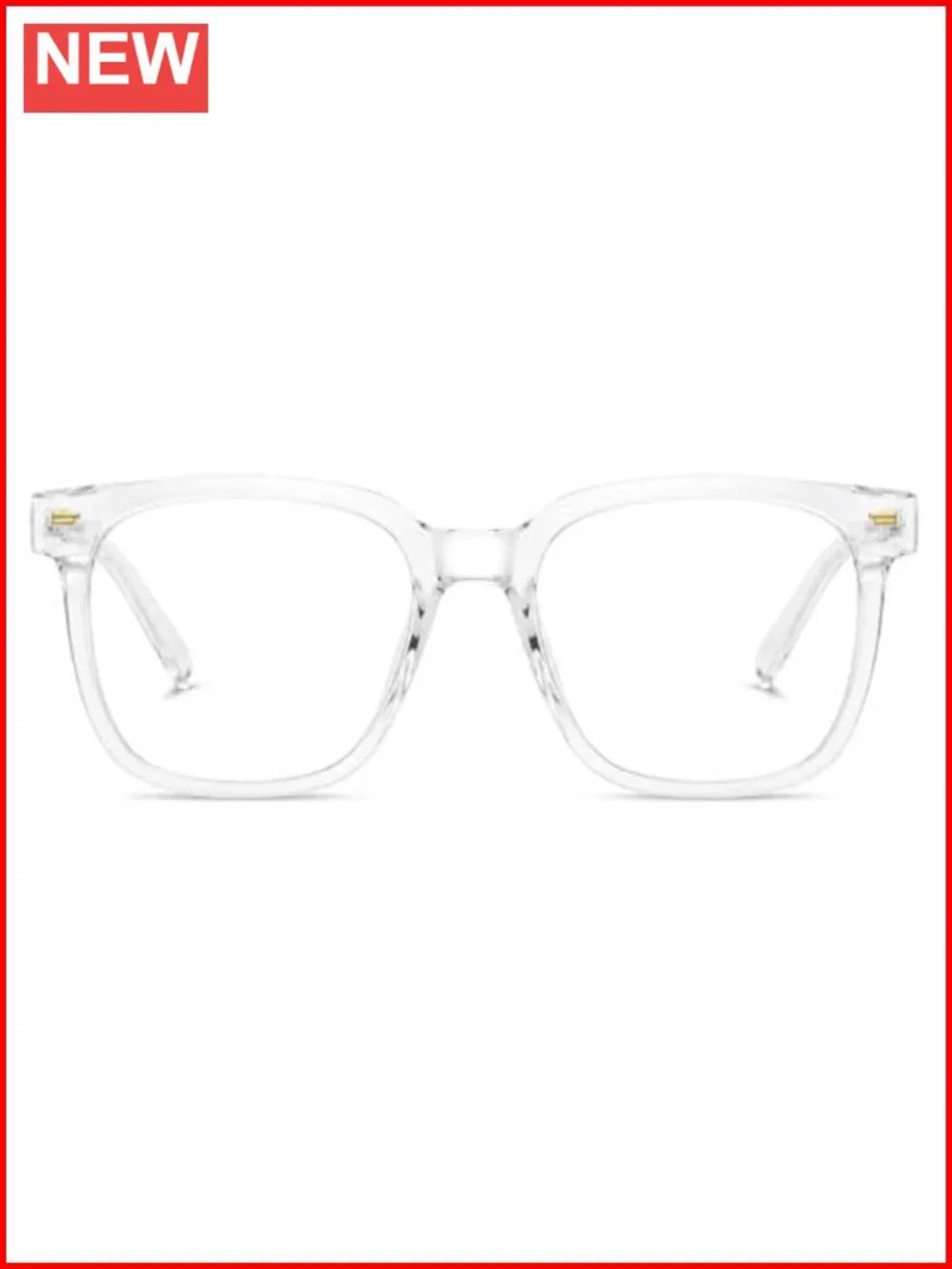 Oversized Square Blue Light Blocking Glasses TR90 Anti Glare Computer